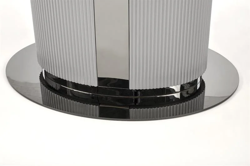 Стол обеденный HALMAR DANCAN белый мрамор/серый/черный 160-220/90