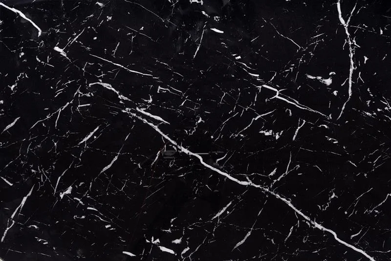 Стол обеденный HALMAR VERTIGO черный мрамор/черный 130-180/130