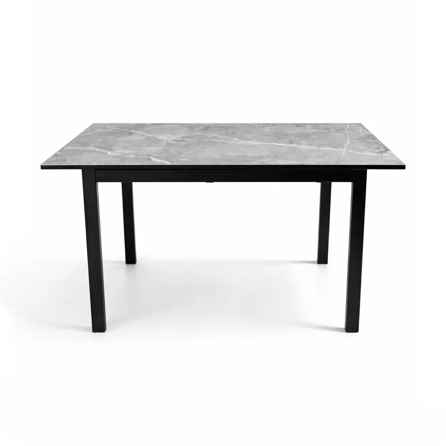 Стол ВВР Брайтон керамика, раздвижной серый/черный 89-119/69